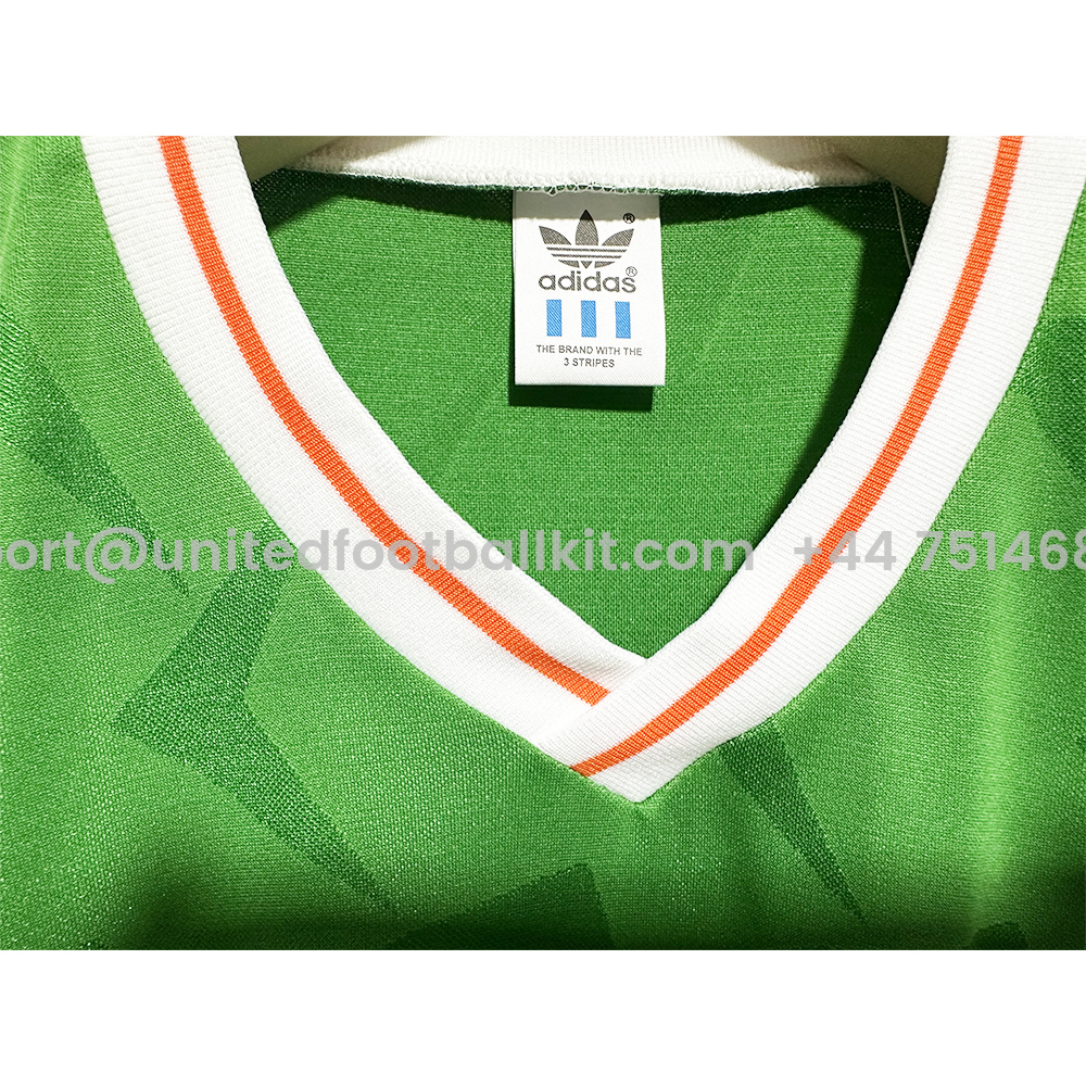 Unitedfootballkit.com | Retro Ireland 1990 Home Unsponsored Jersey -Customize Name, Number and Patch | Worldwide Shipping