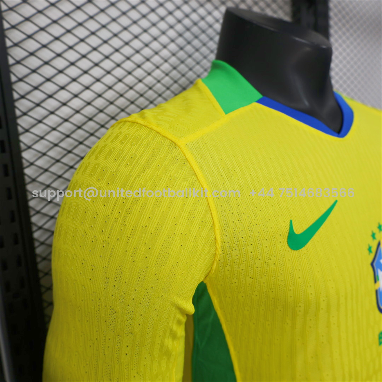 Unitedfootballkit.com | Brazil 2025 Women's Team Home Long Sleeves Jersey - Men's Player Version -Customize Name, Number and Patch | Worldwide Shipping