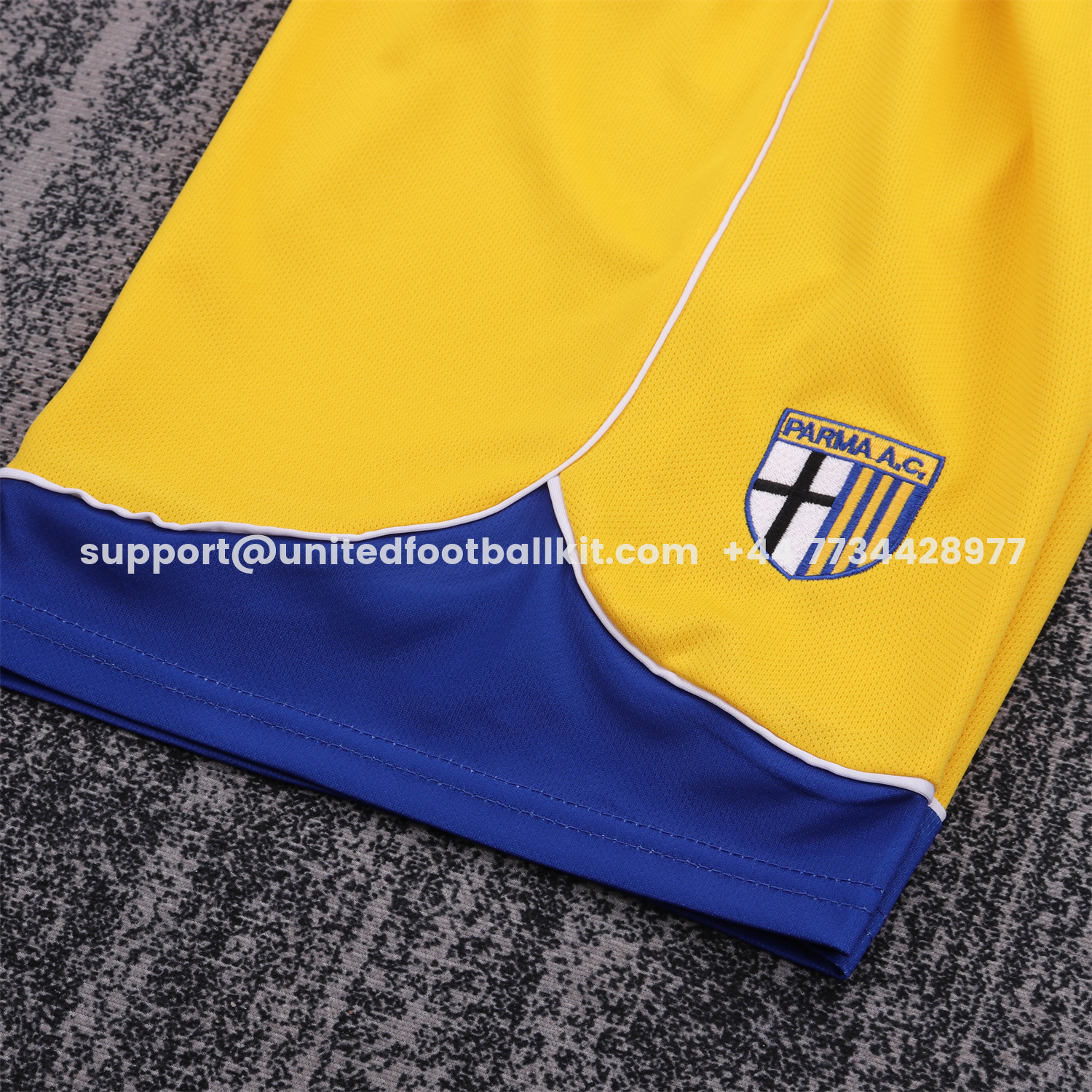 Unitedfootballkit.com | Retro Parma 1998-99 Home Kids Kit -Customize Name, Number and Patch | Worldwide Shipping