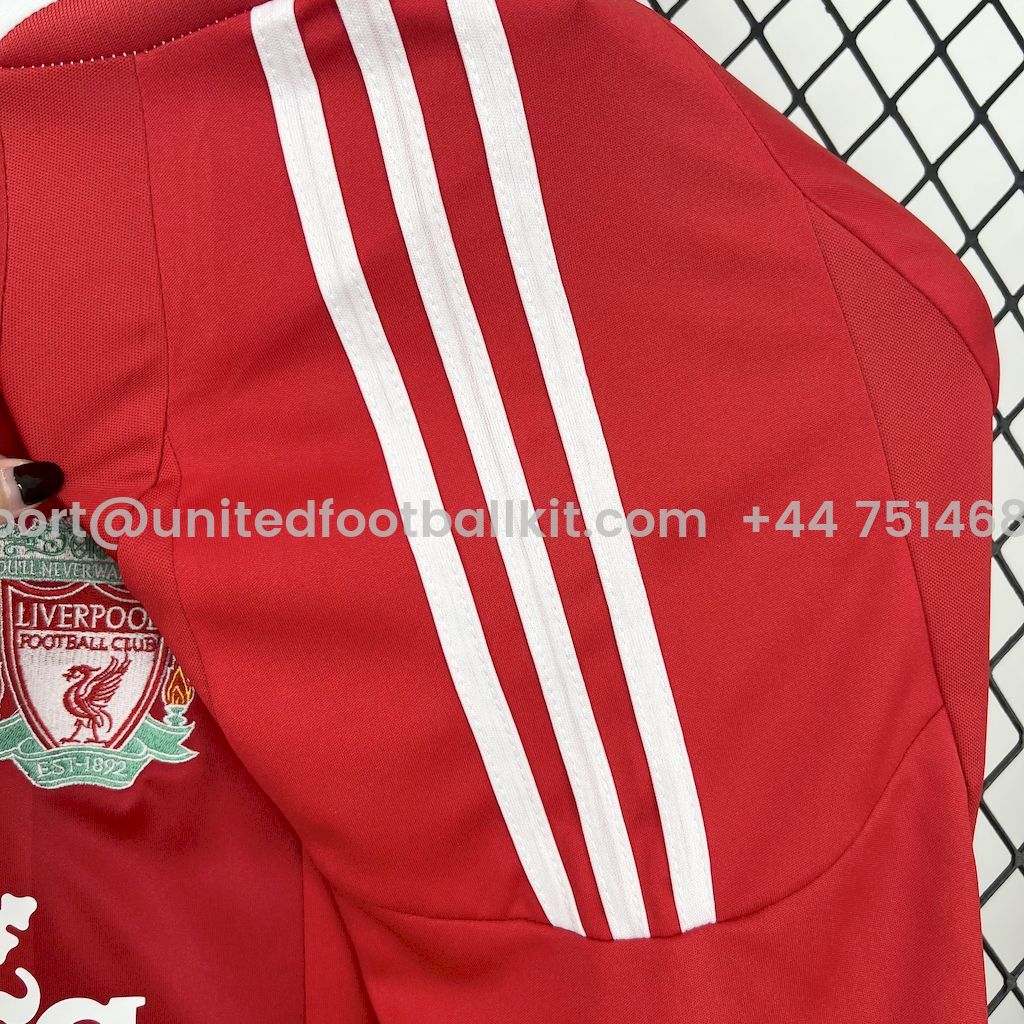 Unitedfootballkit.com | Retro Liver.pool 2008-10 Home Jersey -Customize Name, Number and Patch | Worldwide Shipping