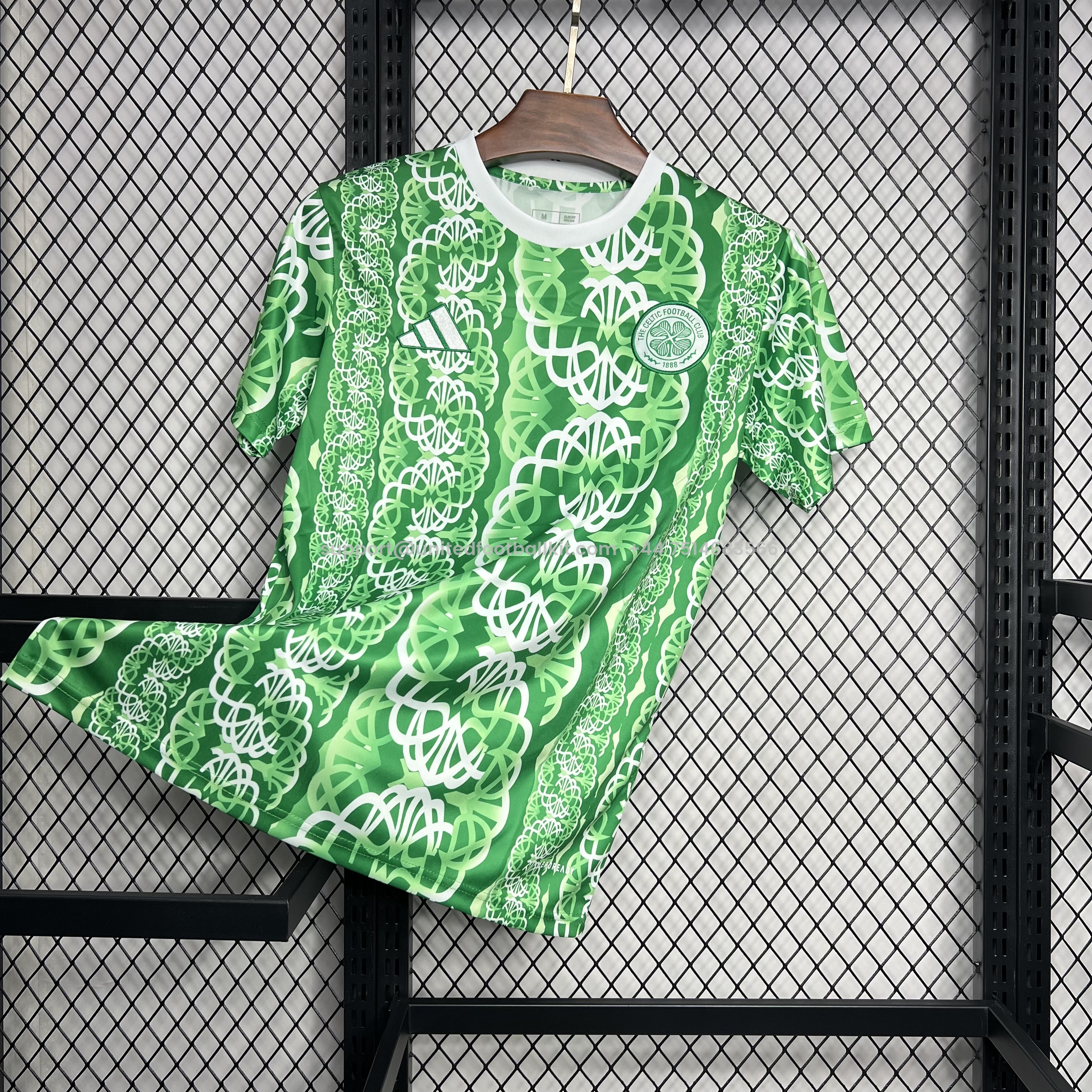 Unitedfootballkit.com | Celtic 24-25 Pre-Match Jersey - Fans Version -Customize Name, Number and Patch | Worldwide Shipping