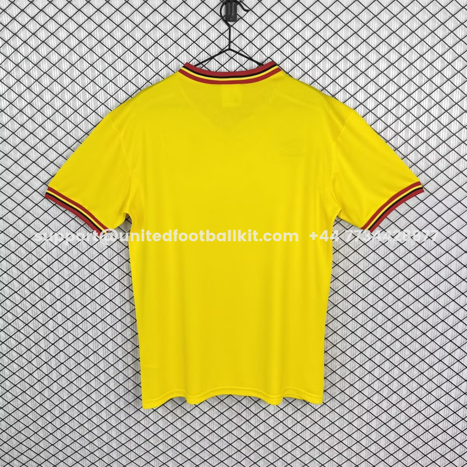 Unitedfootballkit.com | Retro Watford 1982-85 Home Jersey -Customize Name, Number and Patch | Worldwide Shipping