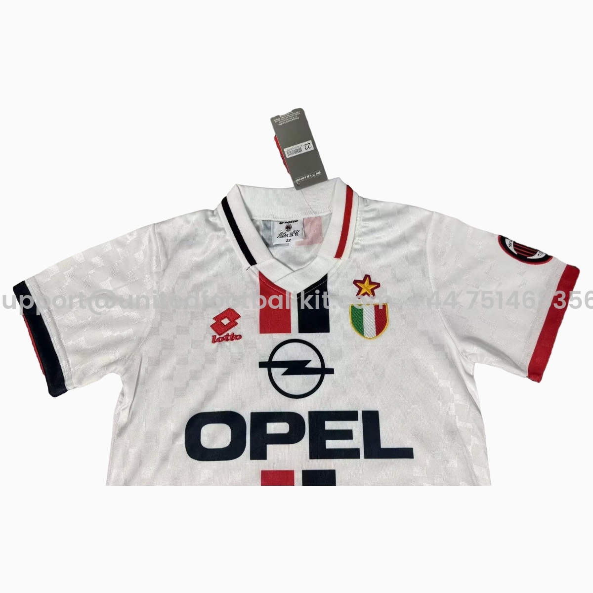 Unitedfootballkit.com | Retro AC Milan 1996-97 Away Kids Kit -Customize Name, Number and Patch | Worldwide Shipping