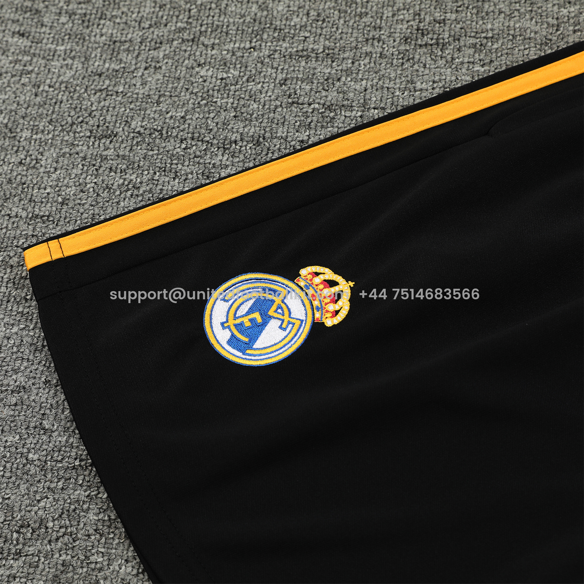 Unitedfootballkit.com | Real Madrid 24-25 Vest Training Set - Black Dragon -Customize Name, Number and Patch | Worldwide Shipping