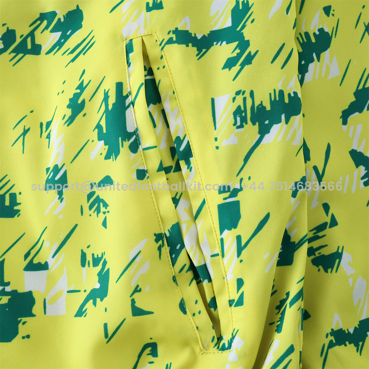 Unitedfootballkit.com | Norwich City 1992-94 Retro Style Double Sided Reversible Windbreaker - Green & Yellow -Customize Name, Number and Patch | Worldwide Shipping