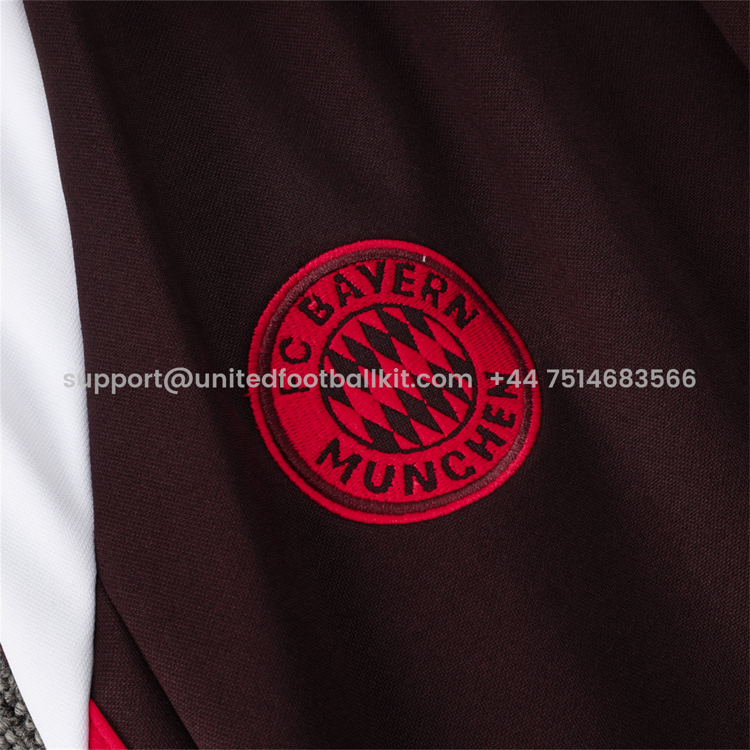 Unitedfootballkit.com | Bayern Munich 24-25 Long Sleeve Training Set - Dark Red -Customize Name, Number and Patch | Worldwide Shipping