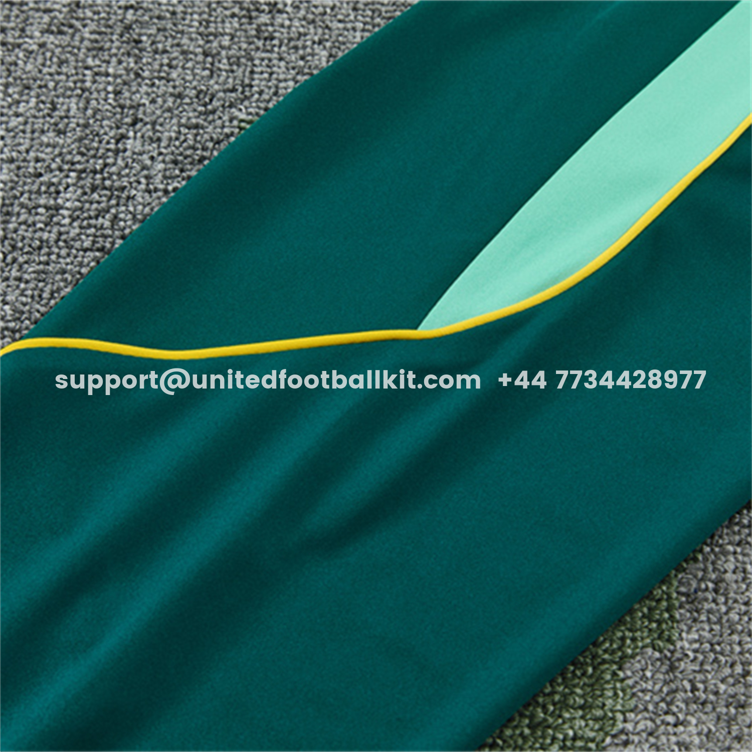 Unitedfootballkit.com | Brazil 2026 Kids Long Sleeve Training Set - Sky Blue Top & Dark Green Pants -Customize Name, Number and Patch | Worldwide Shipping