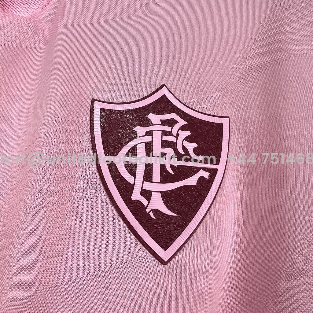 Unitedfootballkit.com | Fluminense 24-25 Pink October Jersey - Fans Version -Customize Name, Number and Patch | Worldwide Shipping