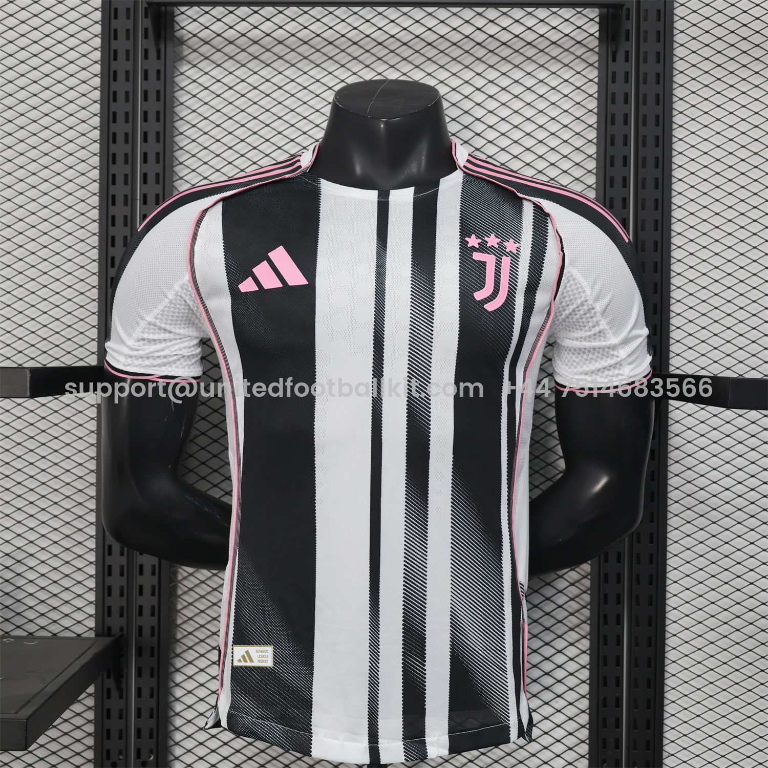 Unitedfootballkit.com | Juventus 25-26 Home Stadium Jersey - Player Version -Customize Name, Number and Patch | Worldwide Shipping