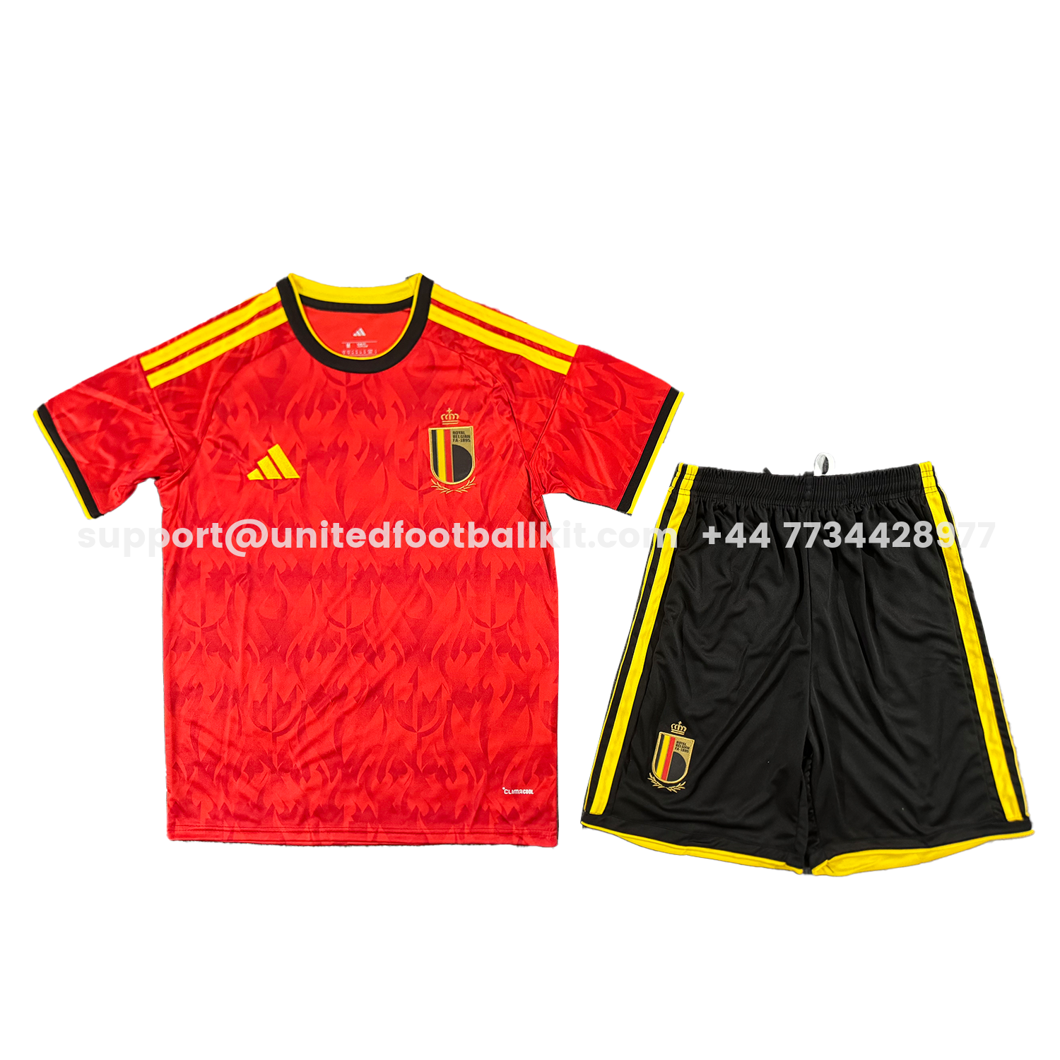 Unitedfootballkit.com | Belgium 2026 Home Men's Adult Jersey Set - Fans Version -Customize Name, Number and Patch | Worldwide Shipping