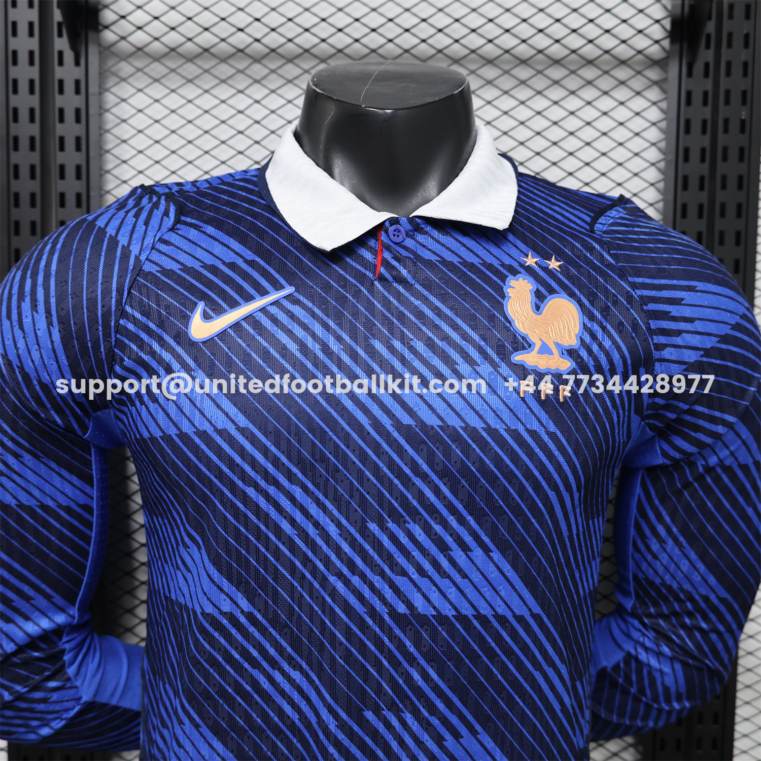 Unitedfootballkit.com | France 2026 Home Long Sleeves Jersey - Player Version -Customize Name, Number and Patch | Worldwide Shipping