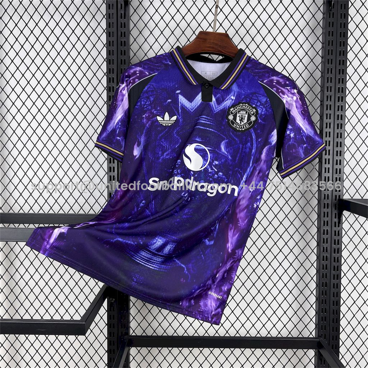 Unitedfootballkit.com | Manchester United 25-26 Blue and Purple Premier League Championship Trophy Special Edition Jersey - Fans Version -Customize Name, Number and Patch | Worldwide Shipping
