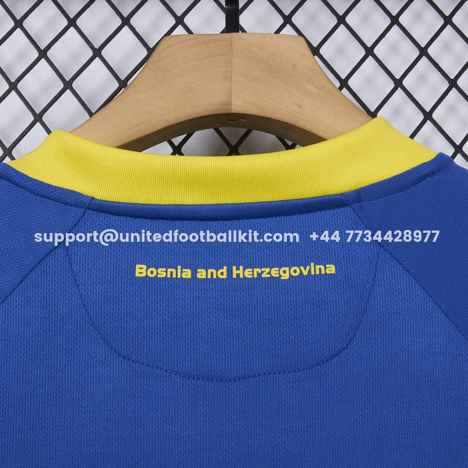 Unitedfootballkit.com | Bosnia and Herzegovina 2025 Home Jersey - Fans Version -Customize Name, Number and Patch | Worldwide Shipping