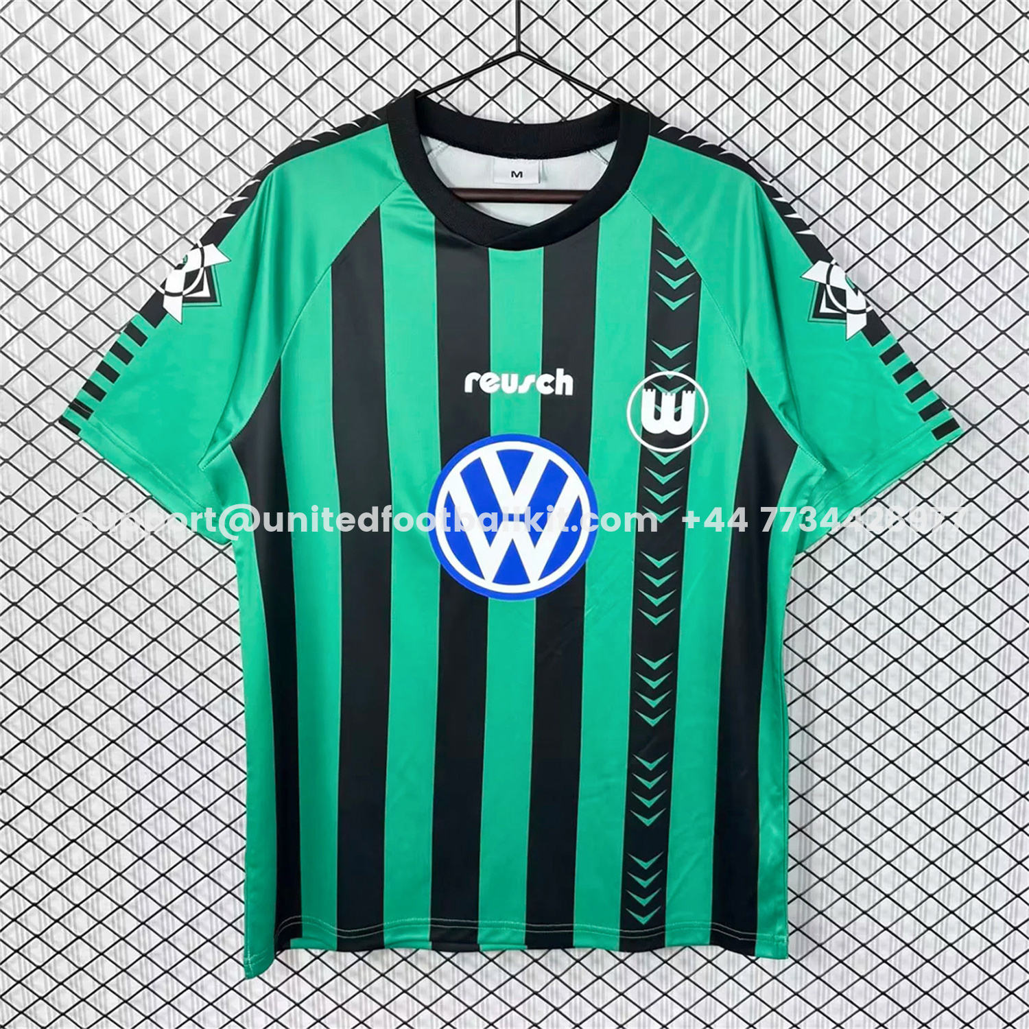 Unitedfootballkit.com | Retro Wolfsburg 1994-96 Away Jersey -Customize Name, Number and Patch | Worldwide Shipping