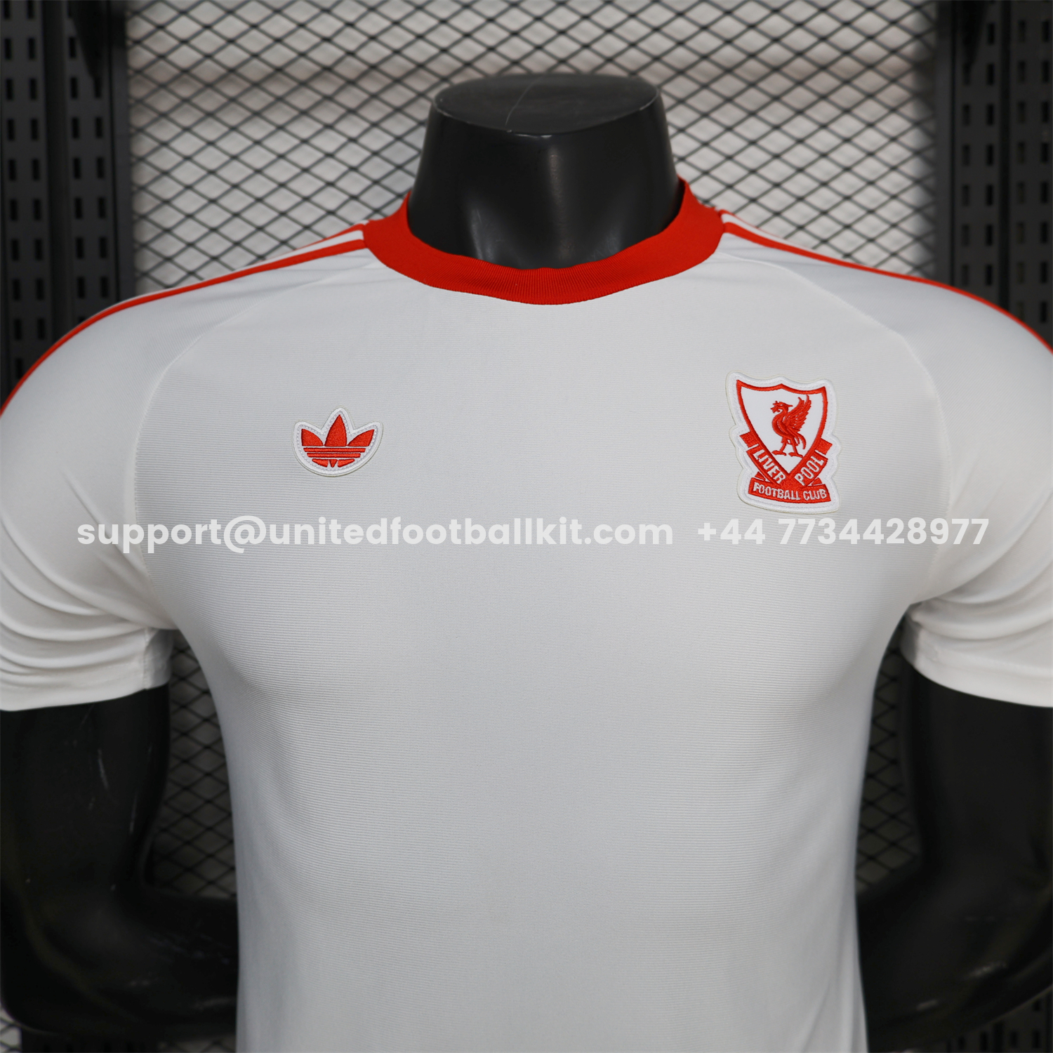 Unitedfootballkit.com | Liver.pool 25-26 Terrace Icon Retro Casual Style White Jersey - Player Version -Customize Name, Number and Patch | Worldwide Shipping