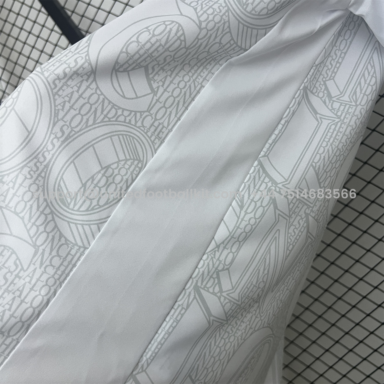 Unitedfootballkit.com | C.H.E.L.S.E.A 25-26 White Pre-Match Training Jersey - Fans Version -Customize Name, Number and Patch | Worldwide Shipping