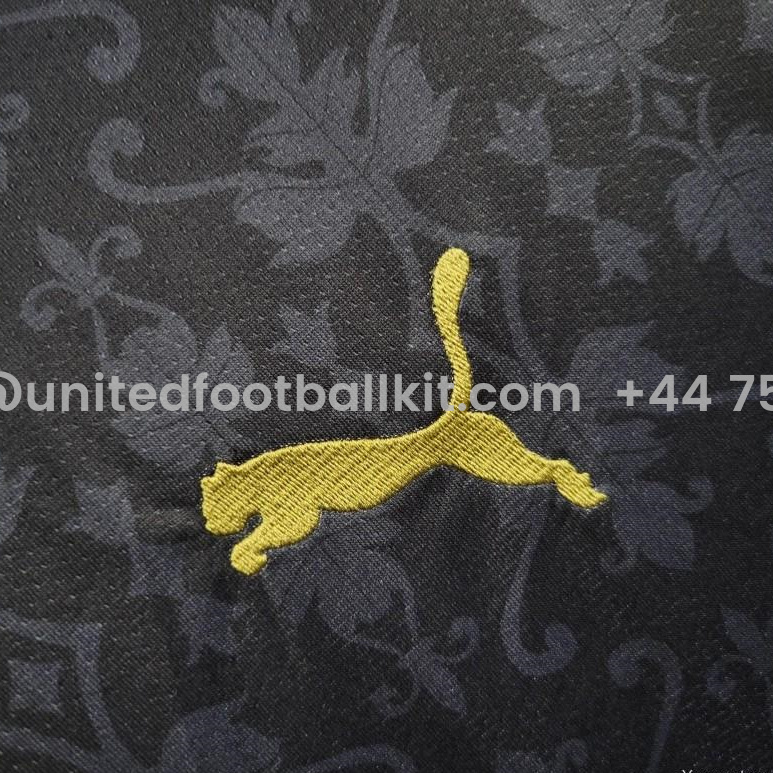 Unitedfootballkit.com | Valencia 24-25 Black Away Jersey - Fans Version -Customize Name, Number and Patch | Worldwide Shipping