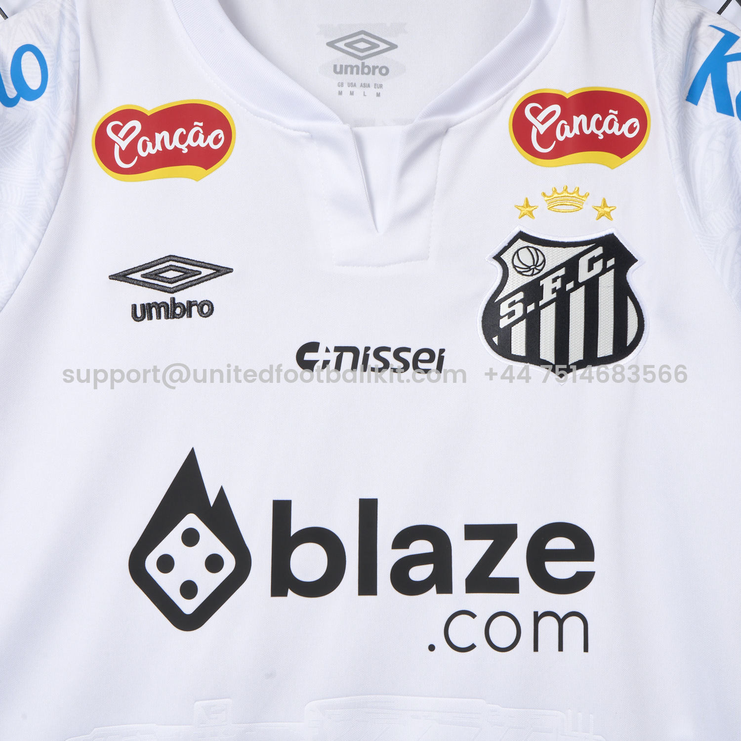 Unitedfootballkit.com | Santos 25-26 Home Jersey With Sponsors - Fans Version -Customize Name, Number and Patch | Worldwide Shipping