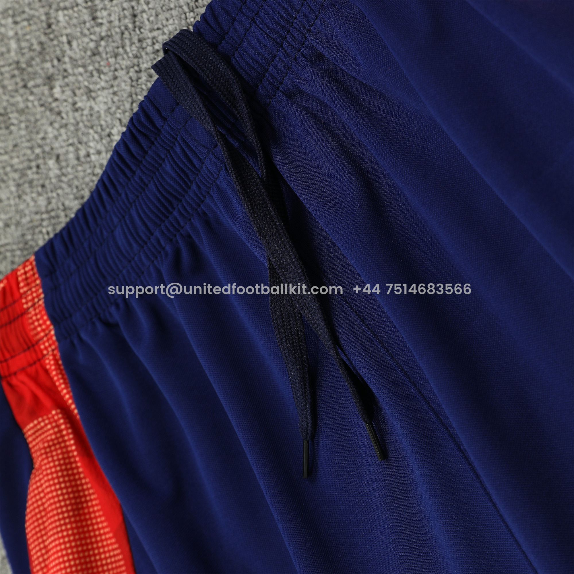 Unitedfootballkit.com | Spain 24-25 Vest Training Set - Deep Blue -Customize Name, Number and Patch | Worldwide Shipping