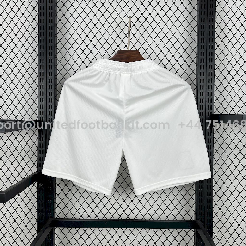 Unitedfootballkit.com | AC Milan 24-25 125th Anniversary Home White Shorts - Fans Version -Customize Name, Number and Patch | Worldwide Shipping