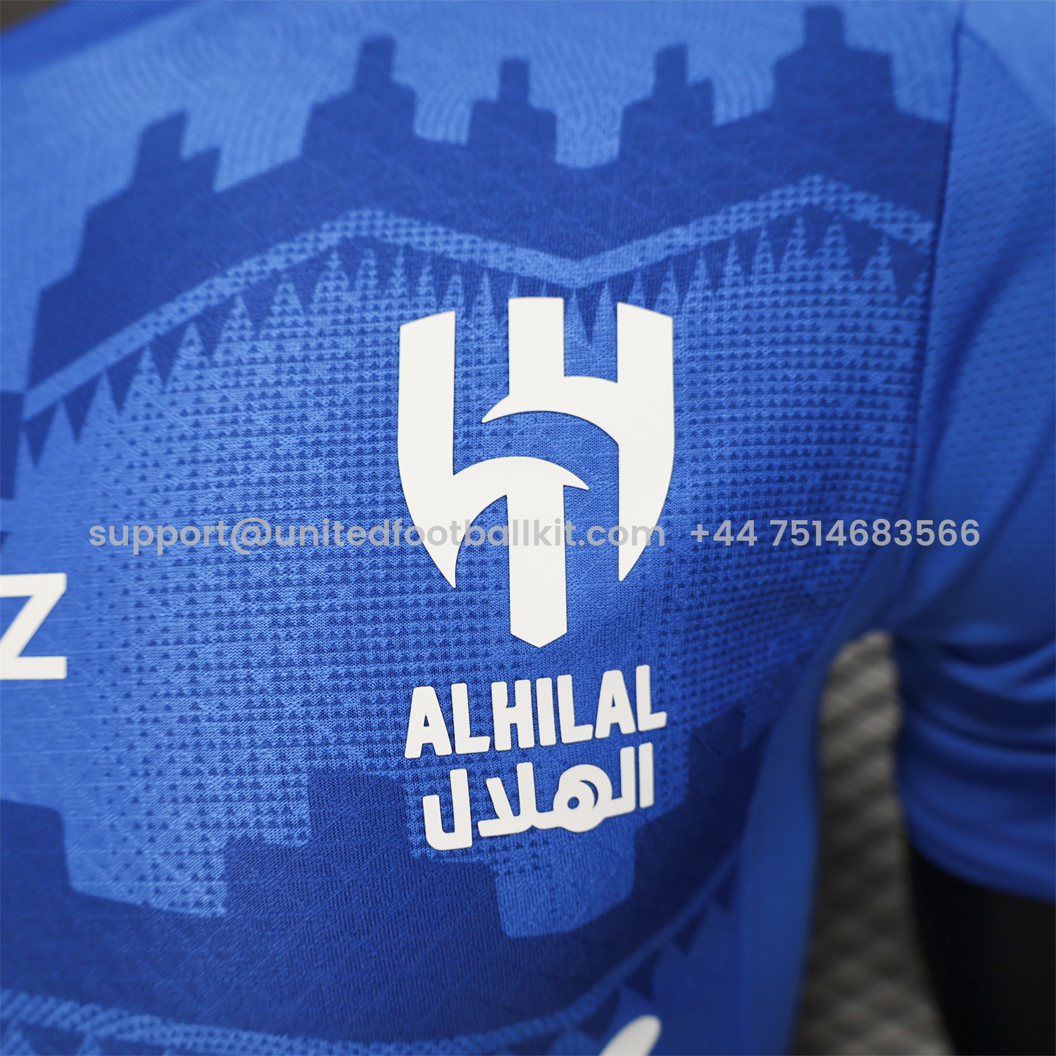 Unitedfootballkit.com | Al Hilal Riyadh Crescent 25-26 Club Home Jersey - Player Version -Customize Name, Number and Patch | Worldwide Shipping