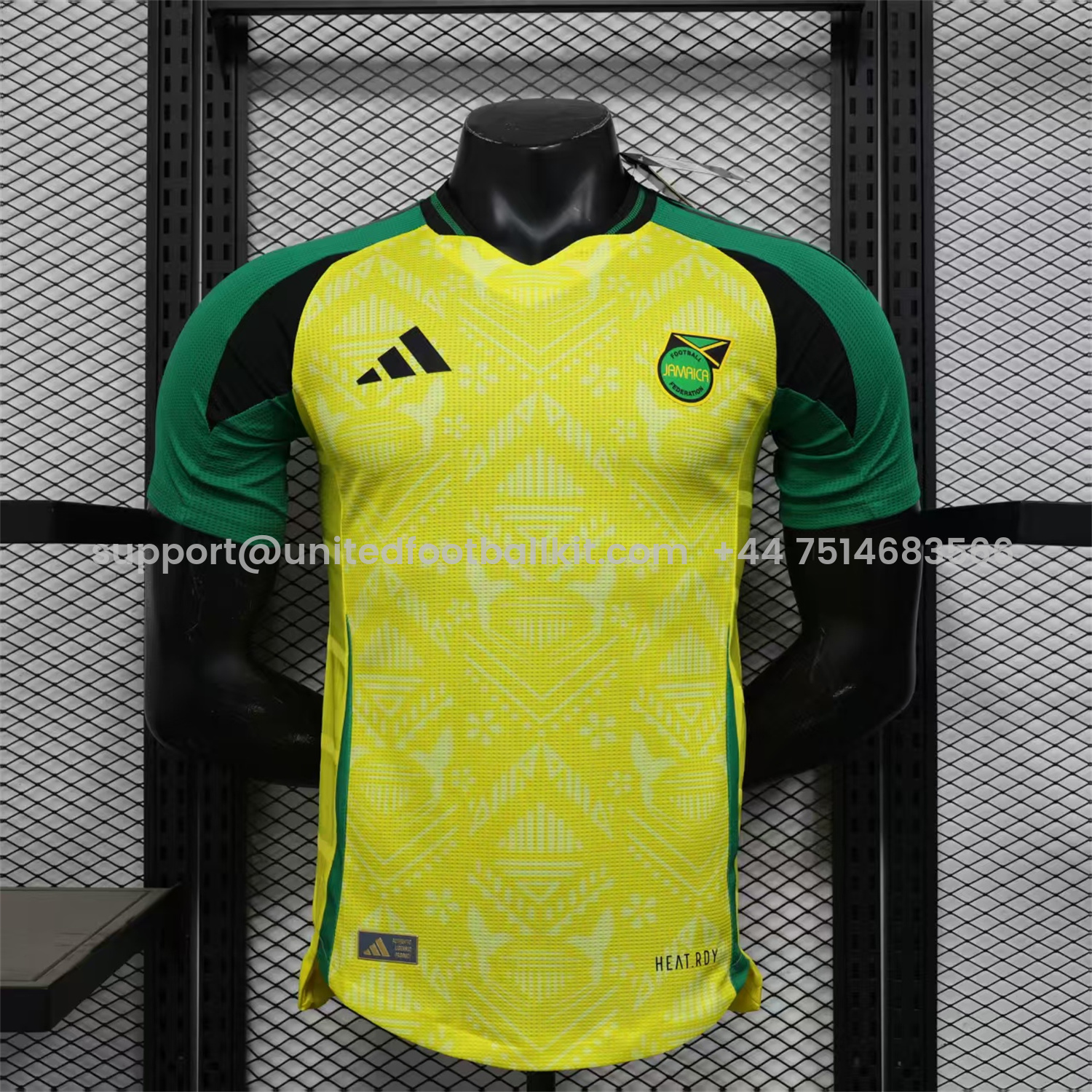 Unitedfootballkit.com | Jamaica 2025-26 Home Jersey - Player Version -Customize Name, Number and Patch | Worldwide Shipping