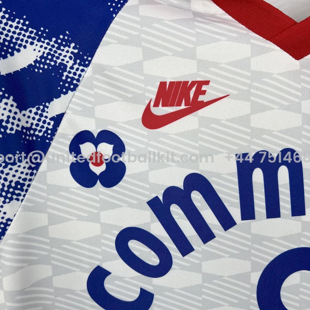 Unitedfootballkit.com | Retro Paris Saint-Germain PSG 1992-93 Home Jersey -Customize Name, Number and Patch | Worldwide Shipping