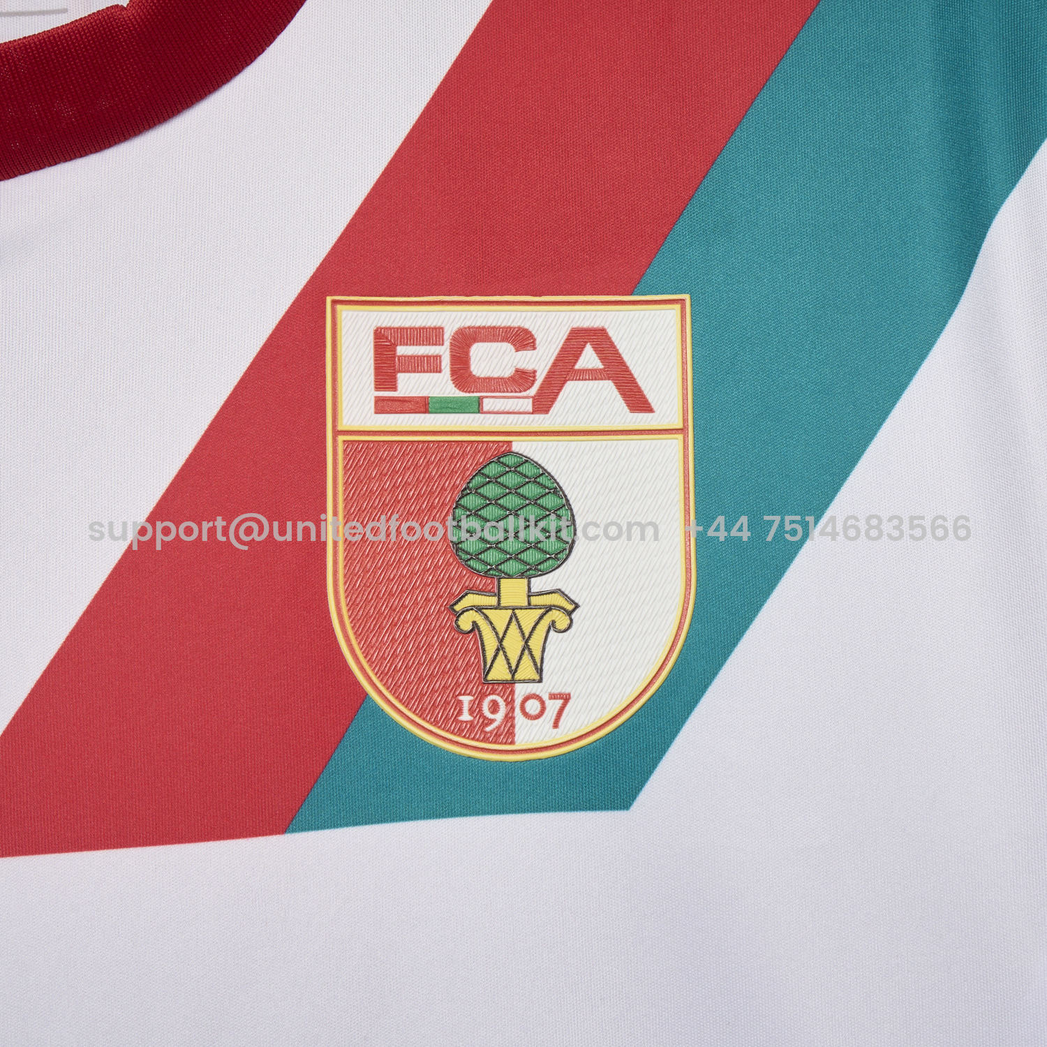 Unitedfootballkit.com | Augsburg 25-26 Home Jersey - Fans Version -Customize Name, Number and Patch | Worldwide Shipping