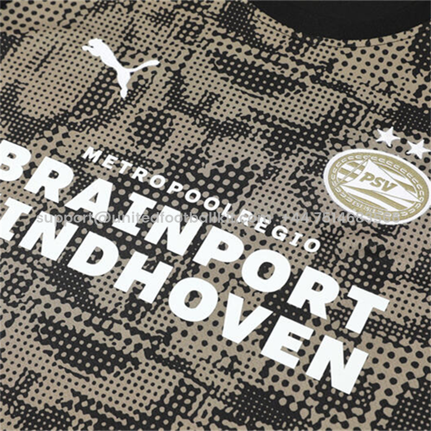 Unitedfootballkit.com | PSV Eindhoven 25-26 Short-Sleeve Training Set - Army Green Top & Black Shorts -Customize Name, Number and Patch | Worldwide Shipping