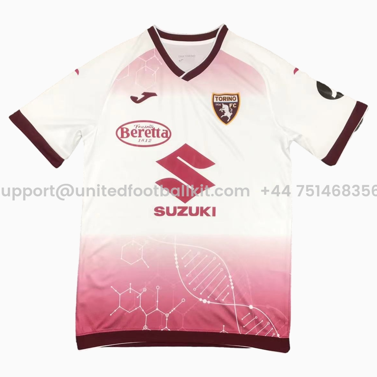 Unitedfootballkit.com | Torino 24-25 Pre-Season Away Jersey - Fans Version -Customize Name, Number and Patch | Worldwide Shipping