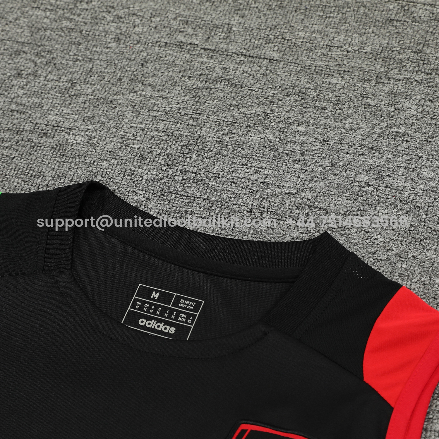 Unitedfootballkit.com | Arsenal 24-25 Vest Training Set - Black -Customize Name, Number and Patch | Worldwide Shipping