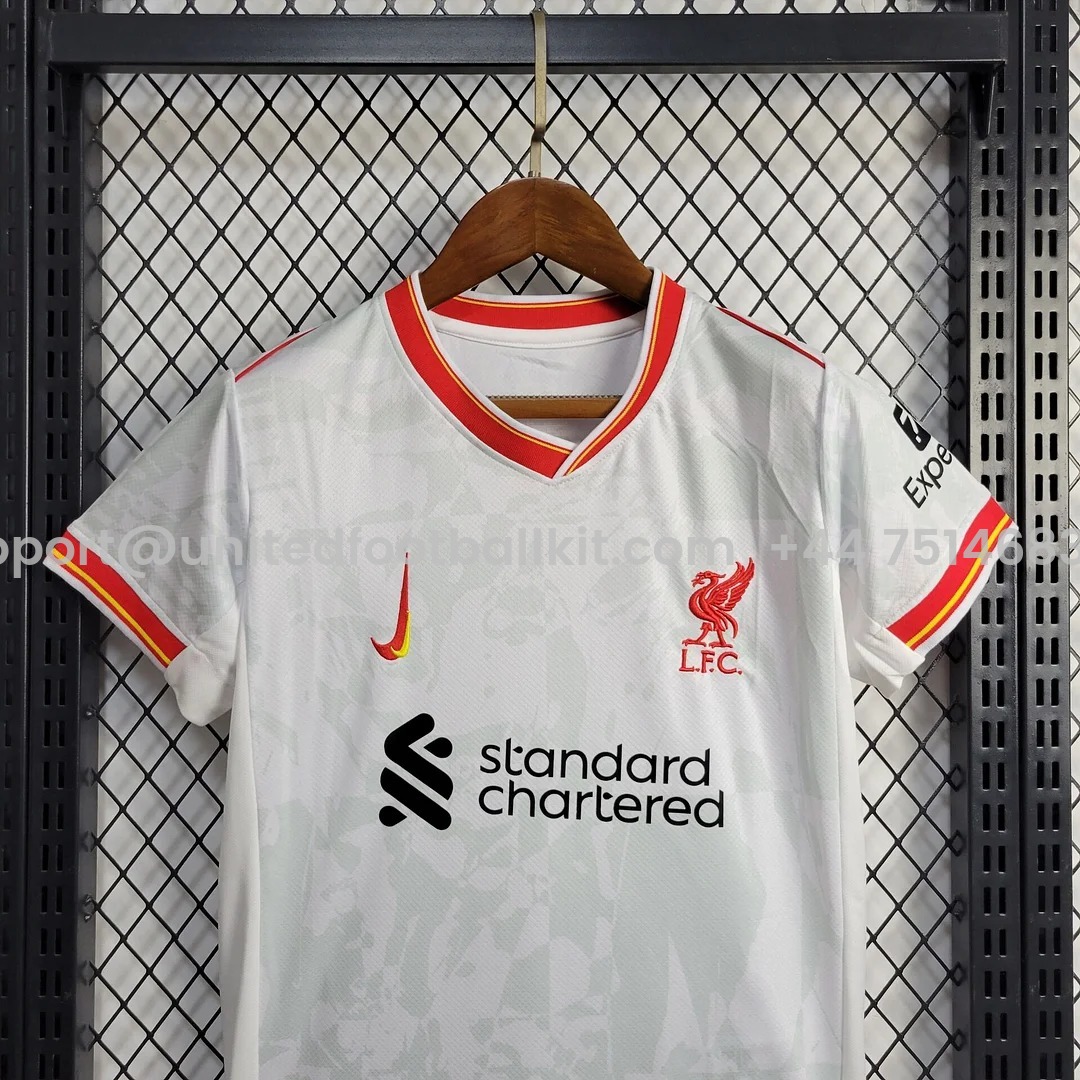 Unitedfootballkit.com | Liver.pool 24-25 Third Kids Kit -Customize Name, Number and Patch | Worldwide Shipping