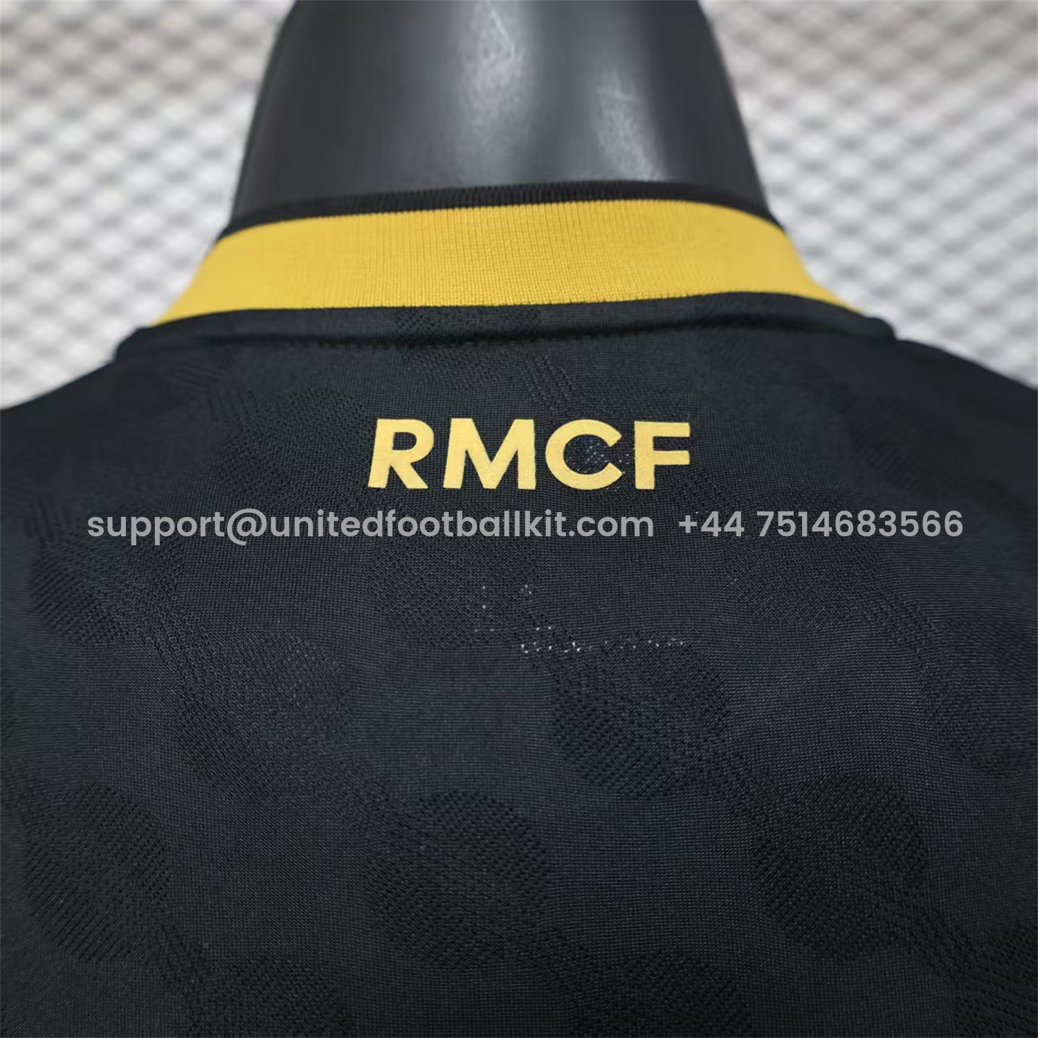 Unitedfootballkit.com | Real Madrid 25-26 Polka Dots Black And Gold Jersey - Player Version -Customize Name, Number and Patch | Worldwide Shipping