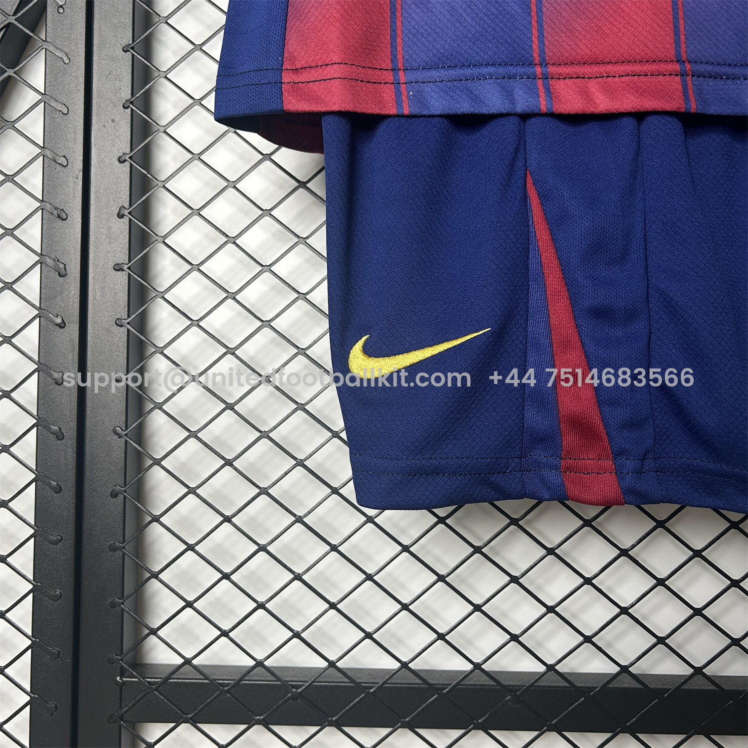 Unitedfootballkit.com | Barcelona 25-26 Home Kids Kit - Fans Version -Customize Name, Number and Patch | Worldwide Shipping
