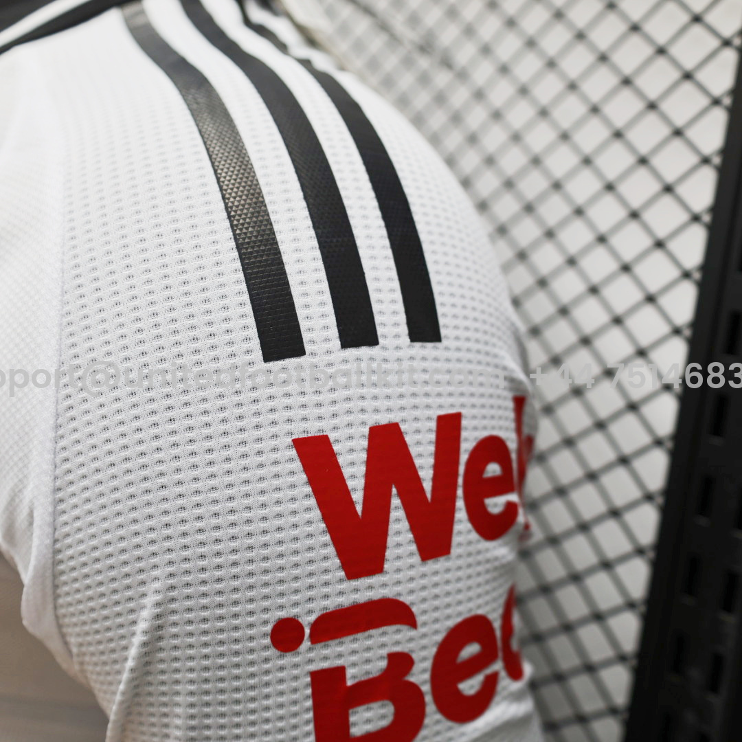Unitedfootballkit.com | Fulham 24-25 Home Stadium Jersey - Player Version -Customize Name, Number and Patch | Worldwide Shipping