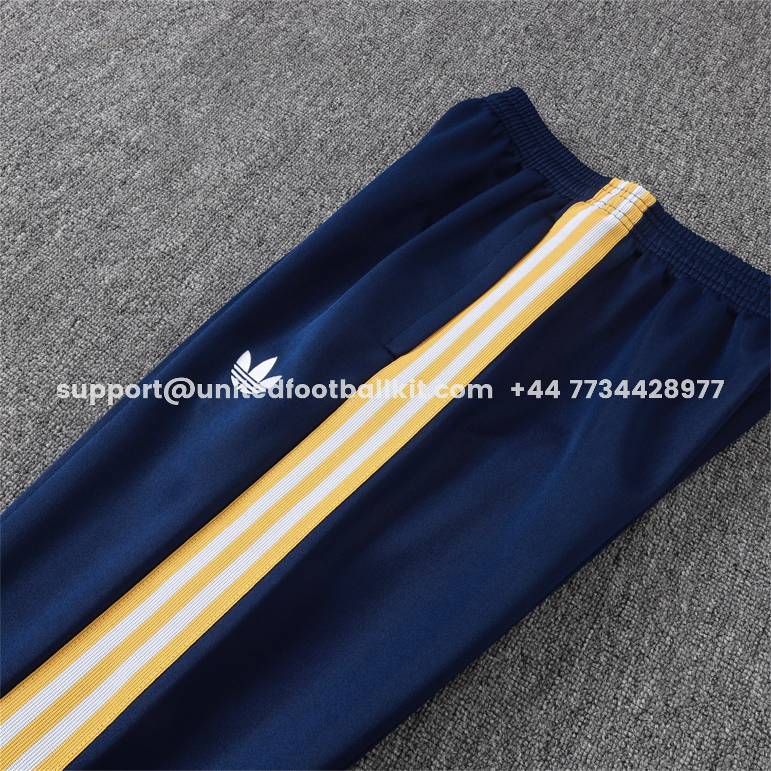 Unitedfootballkit.com | Real Madrid 26-27 Long Sleeves Training Set - Dark Blue Top And Pants -Customize Name, Number and Patch | Worldwide Shipping