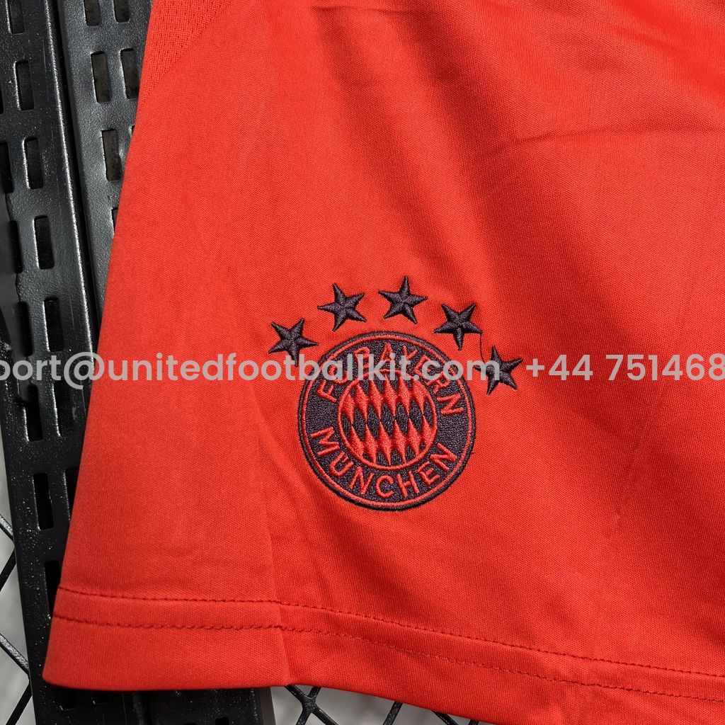 Unitedfootballkit.com | Bayern Munich 24-25 Home Shorts - Fans Version -Customize Name, Number and Patch | Worldwide Shipping