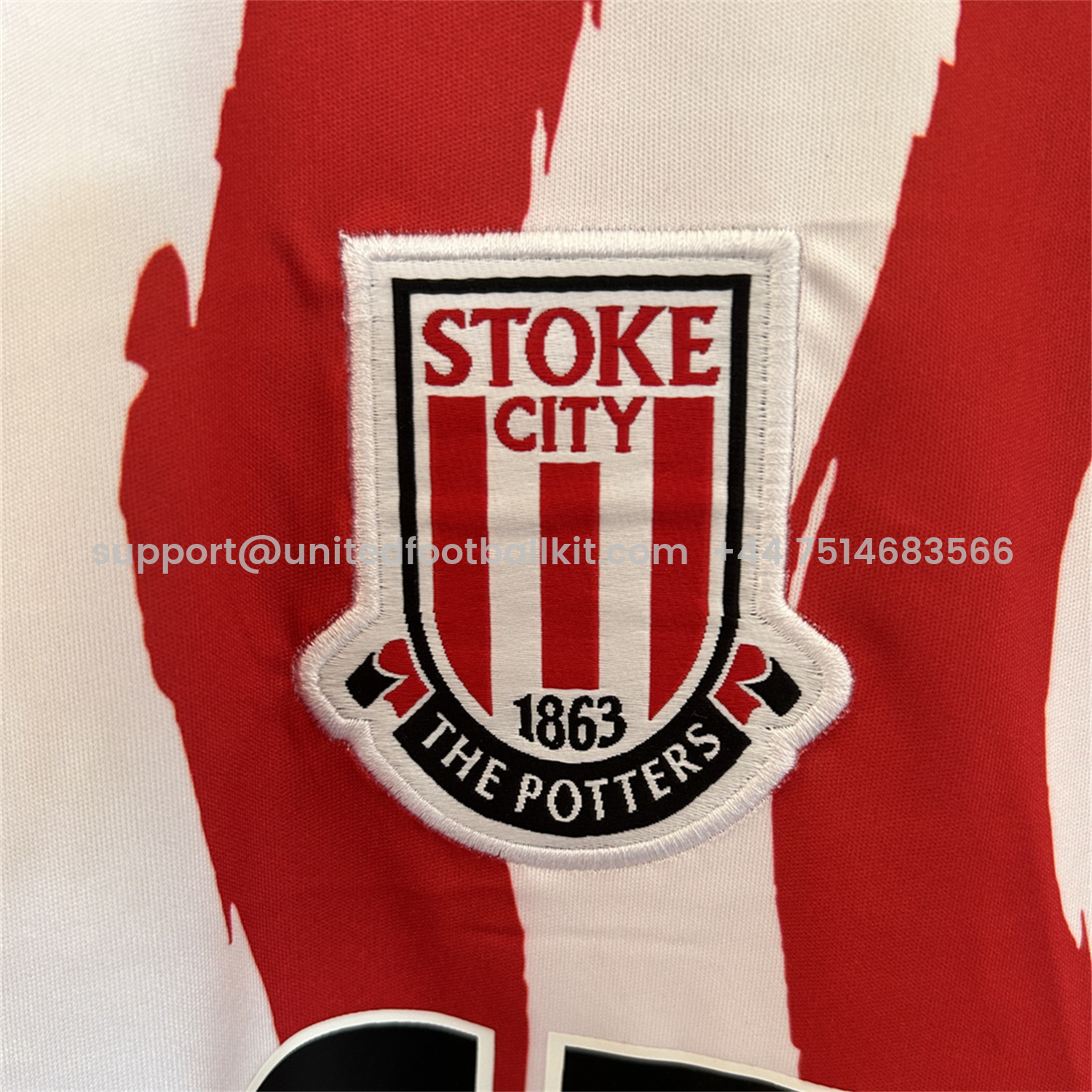 Unitedfootballkit.com | Stoke City 25-26 Home Jersey - Fans Version -Customize Name, Number and Patch | Worldwide Shipping