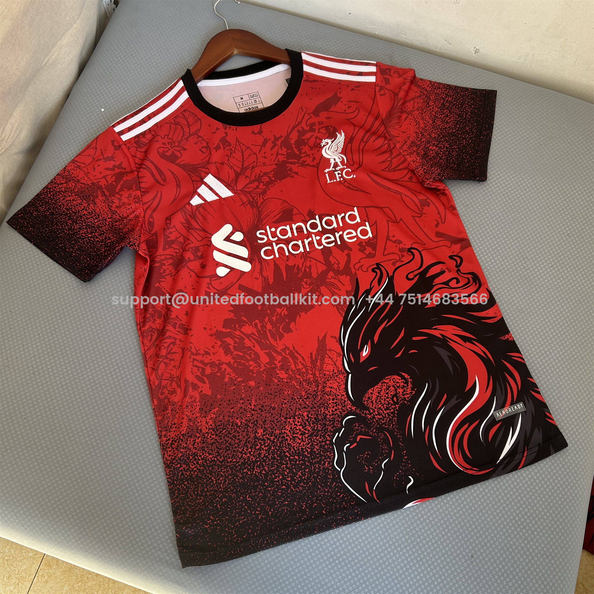 Unitedfootballkit.com | Liver.pool 24-25 Red Fire Phoenix Special Edition Jersey - Fans Version -Customize Name, Number and Patch | Worldwide Shipping
