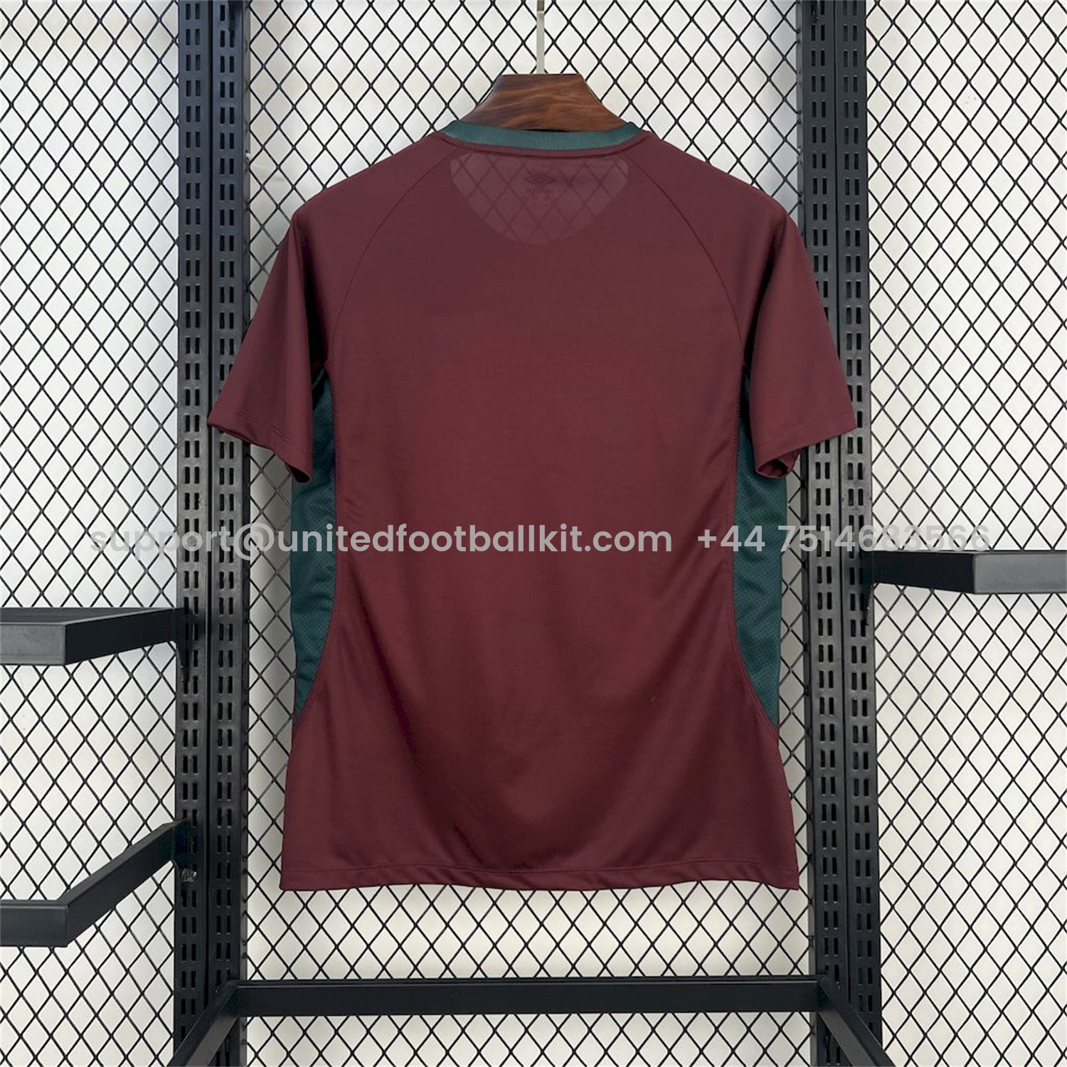 Unitedfootballkit.com | Fluminense 25-26 Deep Red Training Jersey - Fans Version -Customize Name, Number and Patch | Worldwide Shipping