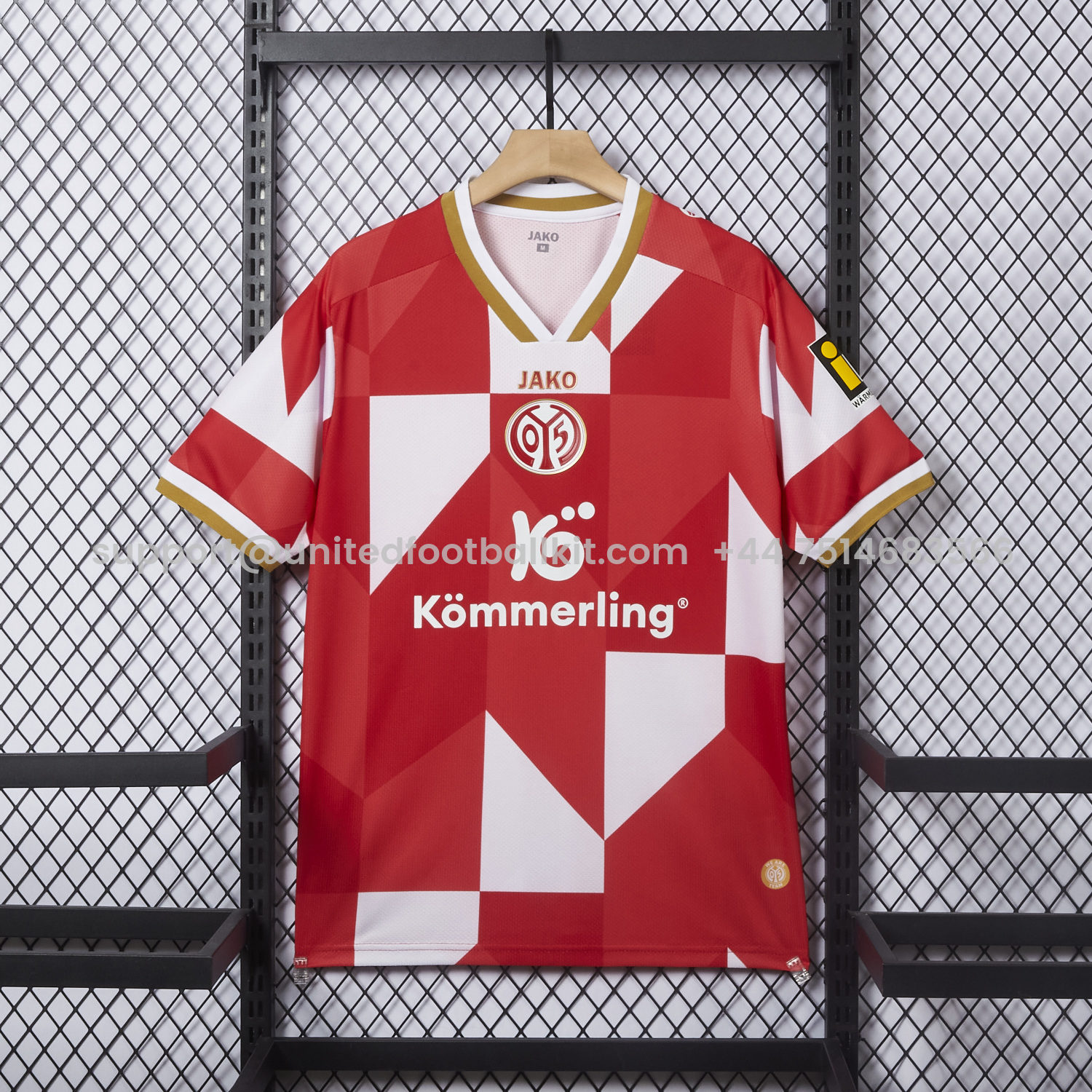 Unitedfootballkit.com | Mainz 25-26 Conference League Home Jersey - Fans Version -Customize Name, Number and Patch | Worldwide Shipping