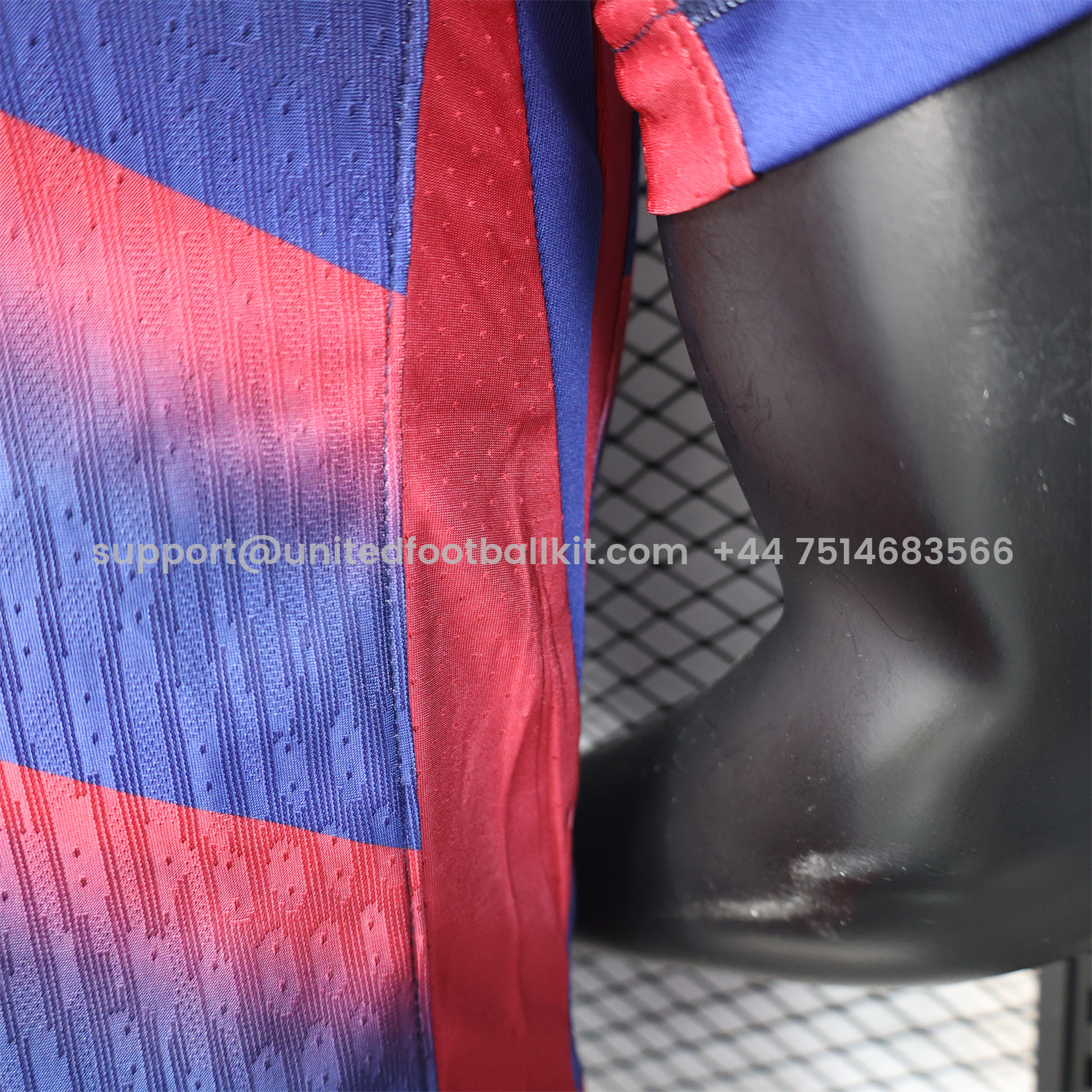 Unitedfootballkit.com | Barcelona 25-26 Red Diagonal Special Blue Jersey - Player Version -Customize Name, Number and Patch | Worldwide Shipping