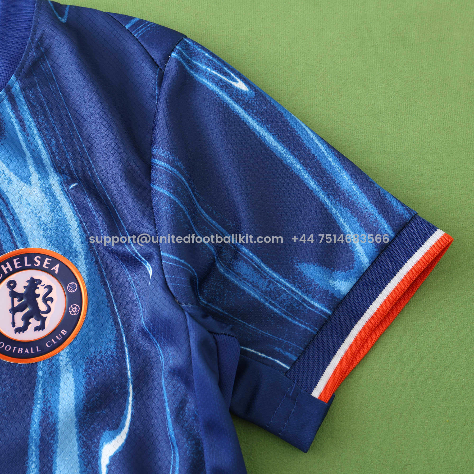 Unitedfootballkit.com | C.H.E.L.S.E.A 24-25 Home Unsponsored Kids Kit -Customize Name, Number and Patch | Worldwide Shipping