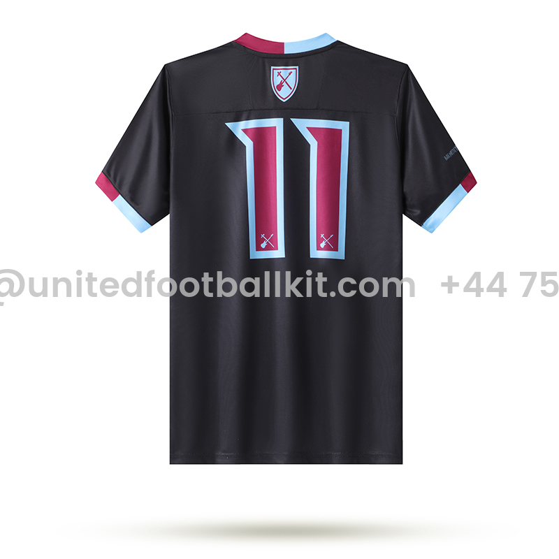 Unitedfootballkit.com | Iron Maiden x West Ham Black Special Edition Jersey - with 11 print -Customize Name, Number and Patch | Worldwide Shipping