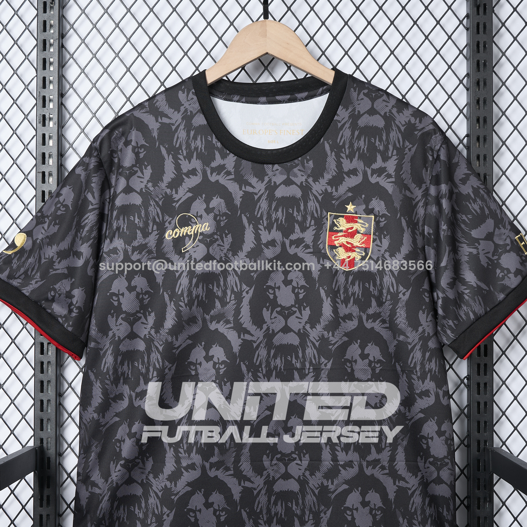 Unitedfootballkit.com | England 2024 Black The Lions Special Edition Jersey - Fans Version -Customize Name, Number and Patch | Worldwide Shipping