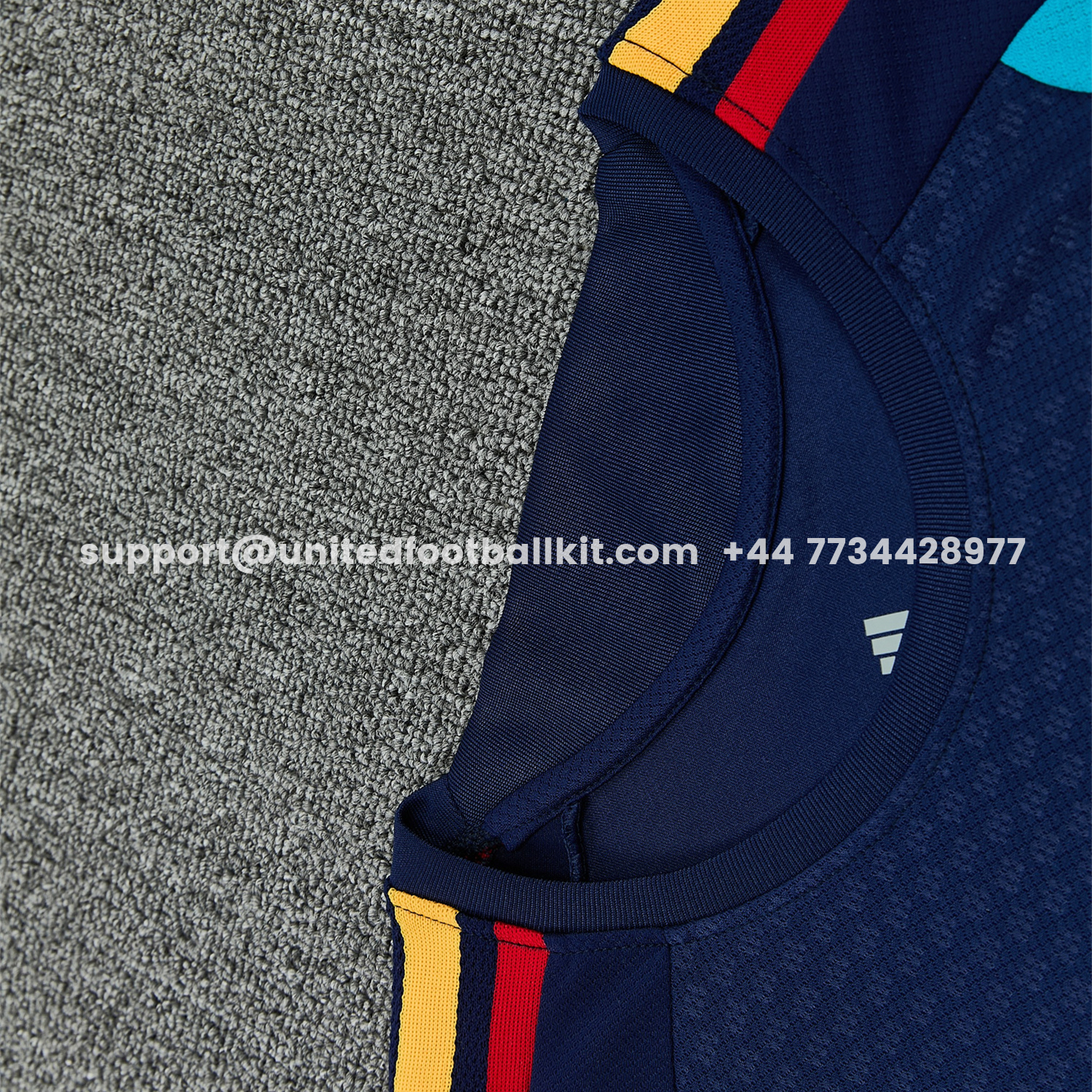 Spain 2026 Short-Sleeve Training Set - Dark Blue Top & Dark Blue Pants:football jersey mysite: unitedjerseyfootball 邓江浪:football