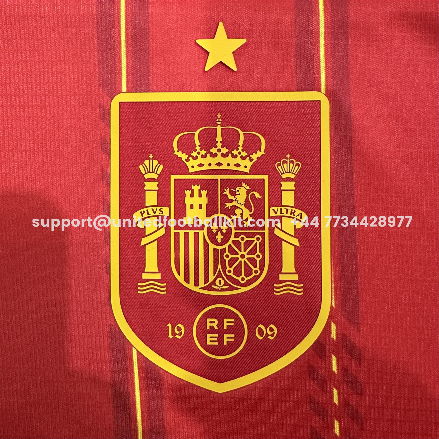 Unitedfootballkit.com | Spain 2026 Home Red Jersey - Fans Version -Customize Name, Number and Patch | Worldwide Shipping