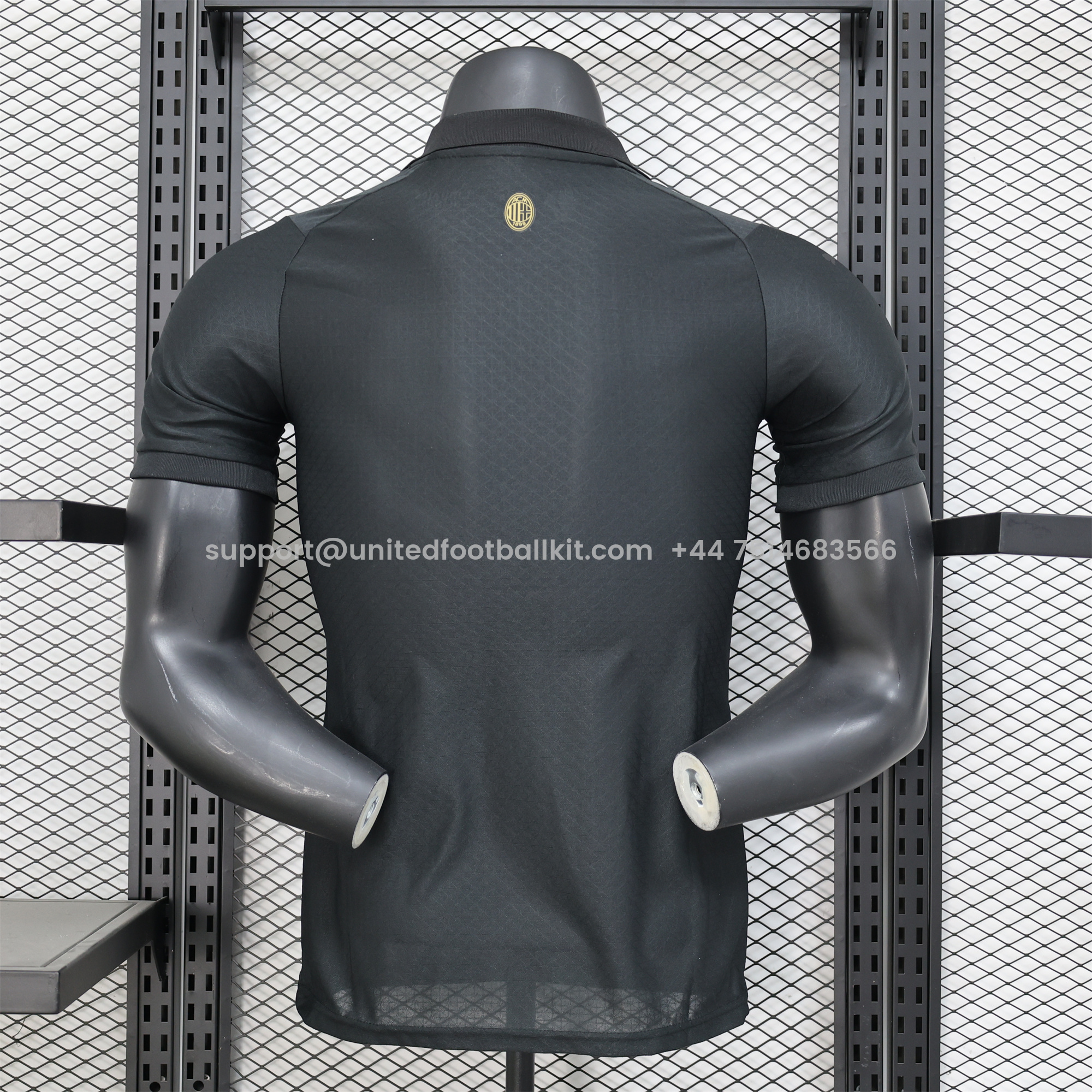 Unitedfootballkit.com | AC Milan 24-25 125th Anniversary Black GK Jersey - Player Version -Customize Name, Number and Patch | Worldwide Shipping