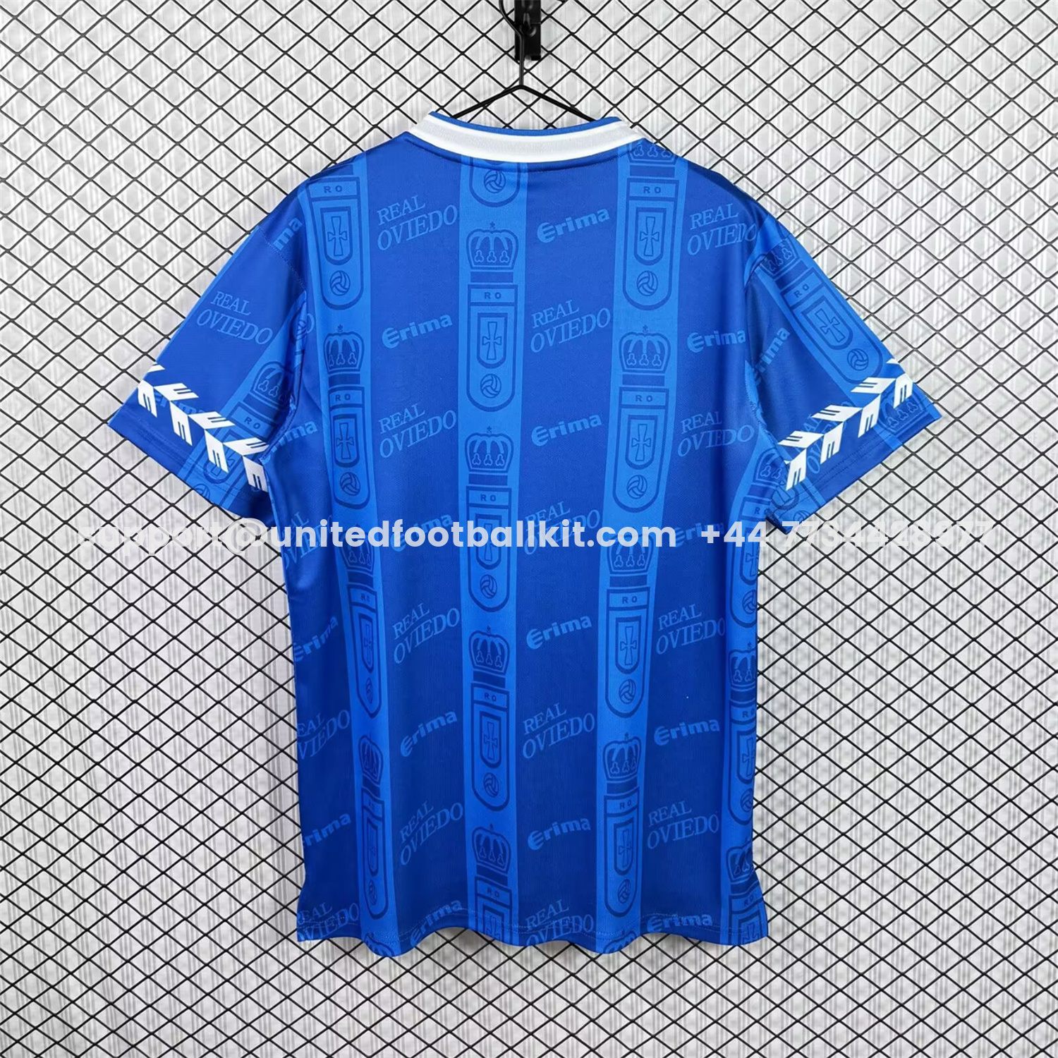 Unitedfootballkit.com | Retro Real Oviedo 1998-99 Home Jersey -Customize Name, Number and Patch | Worldwide Shipping