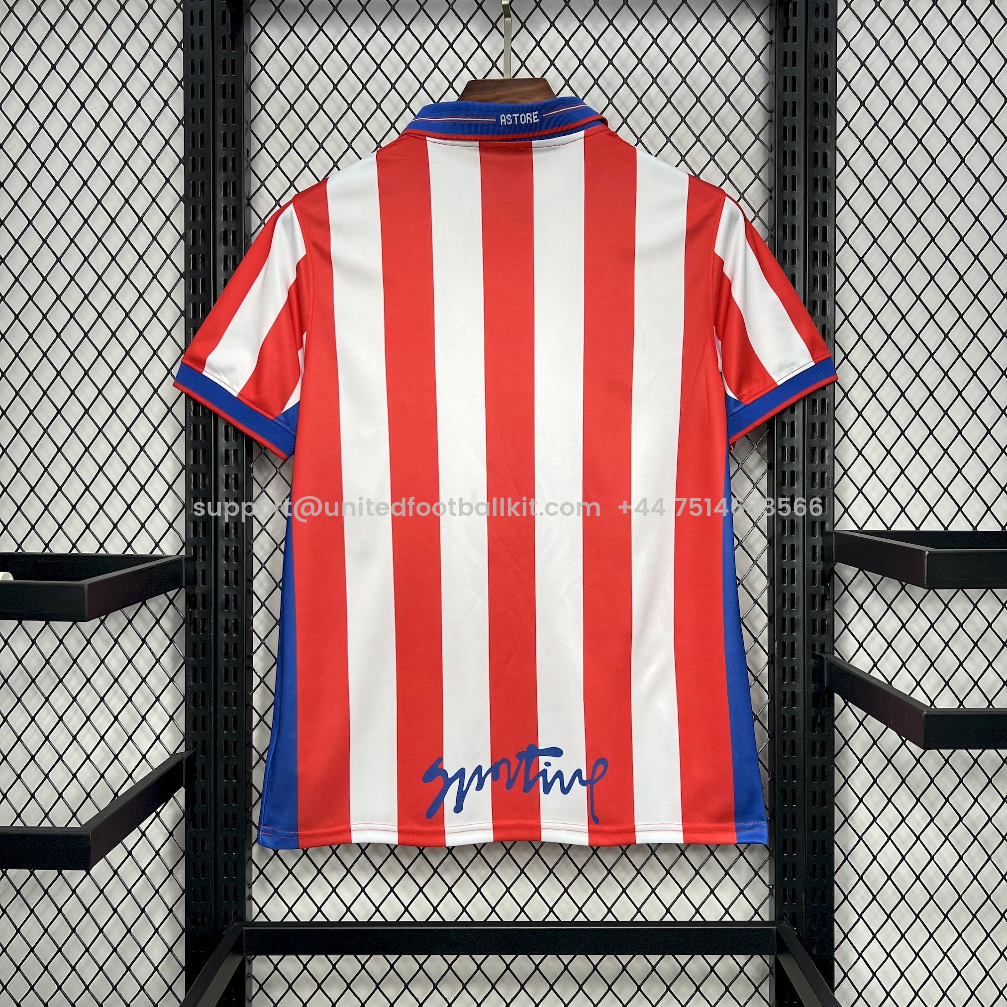 Unitedfootballkit.com | Retro Sporting de Gijon 2002-03 Home Jersey -Customize Name, Number and Patch | Worldwide Shipping